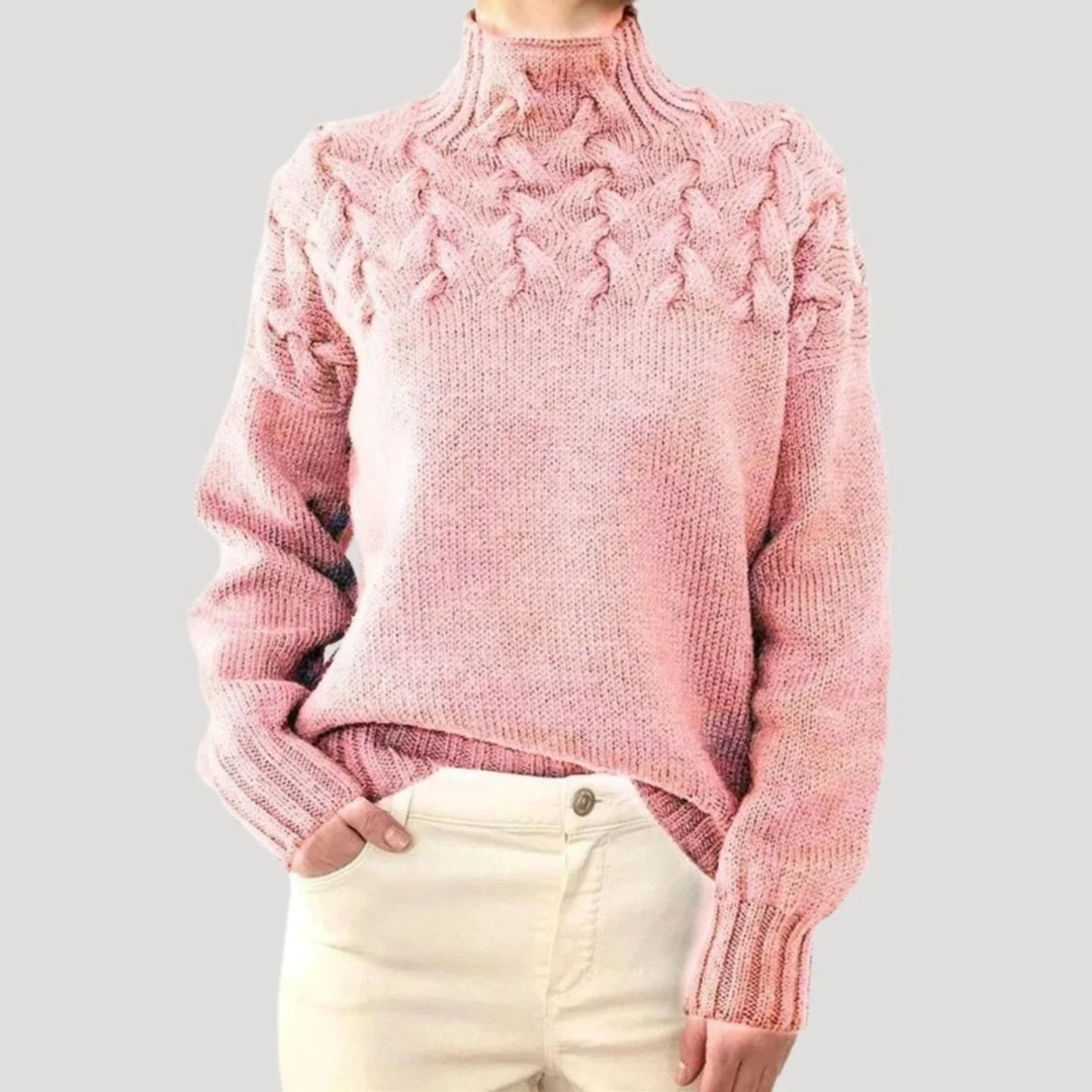 Leni | Damen Warme Rollkragenpullover Langarm