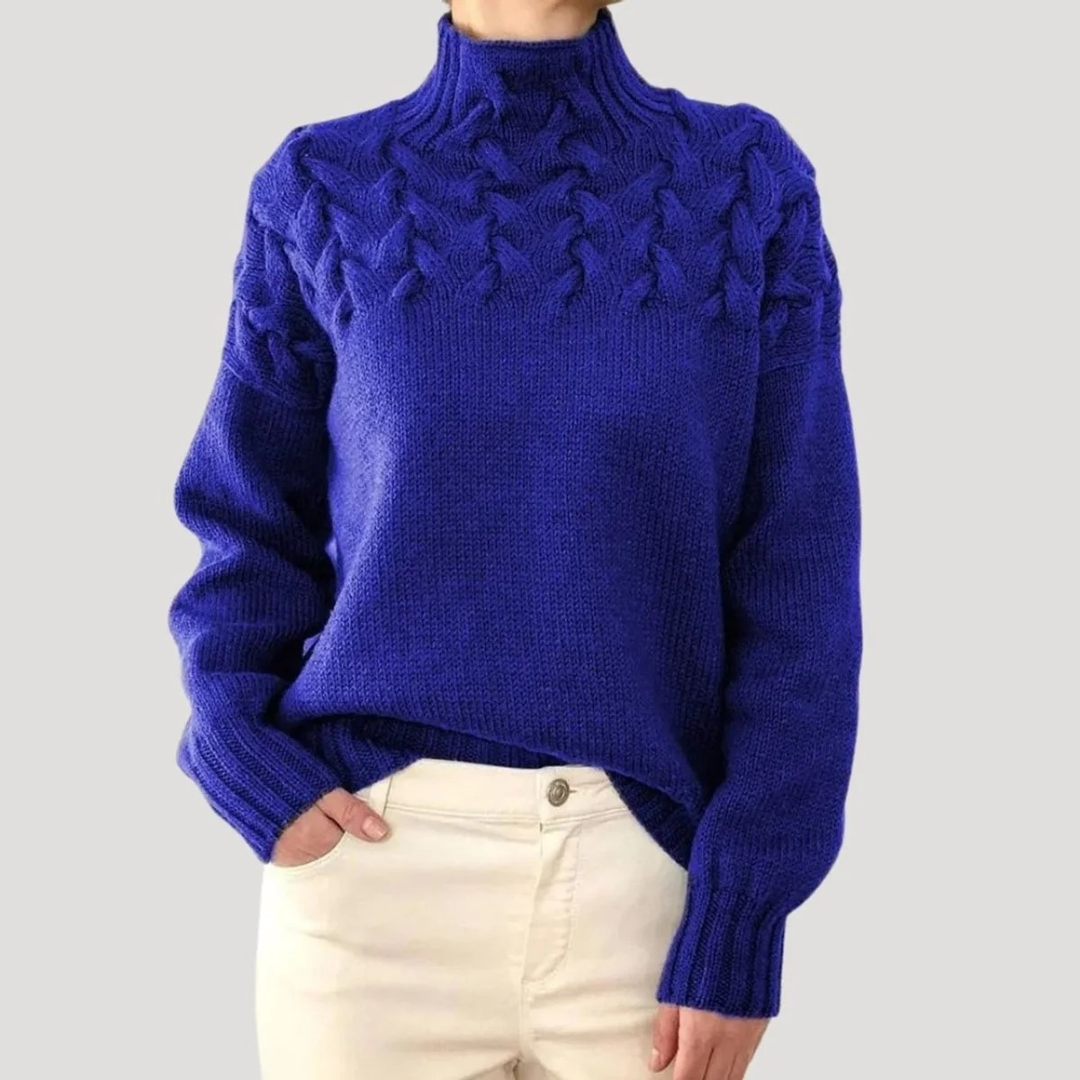 Leni | Damen Warme Rollkragenpullover Langarm