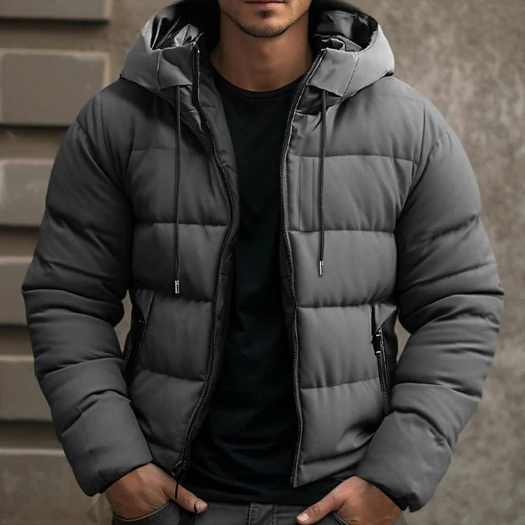 Lennard | Herren Winterjacke mit Kapuze im und Dicker Fütterung