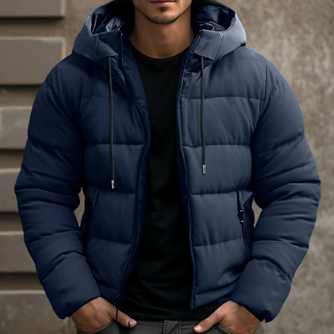 Lennard | Herren Winterjacke mit Kapuze im und Dicker Fütterung