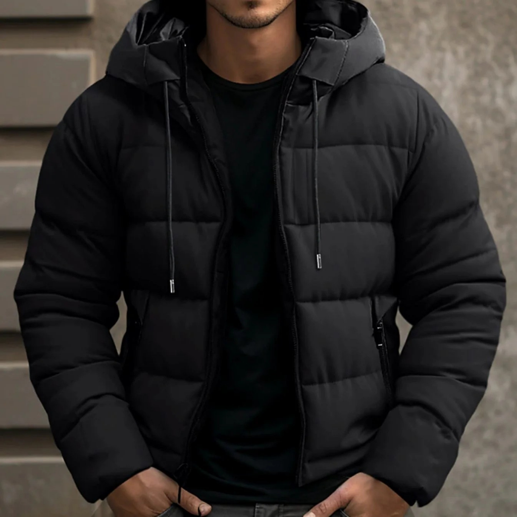 Lennard | Herren Winterjacke mit Kapuze im und Dicker Fütterung