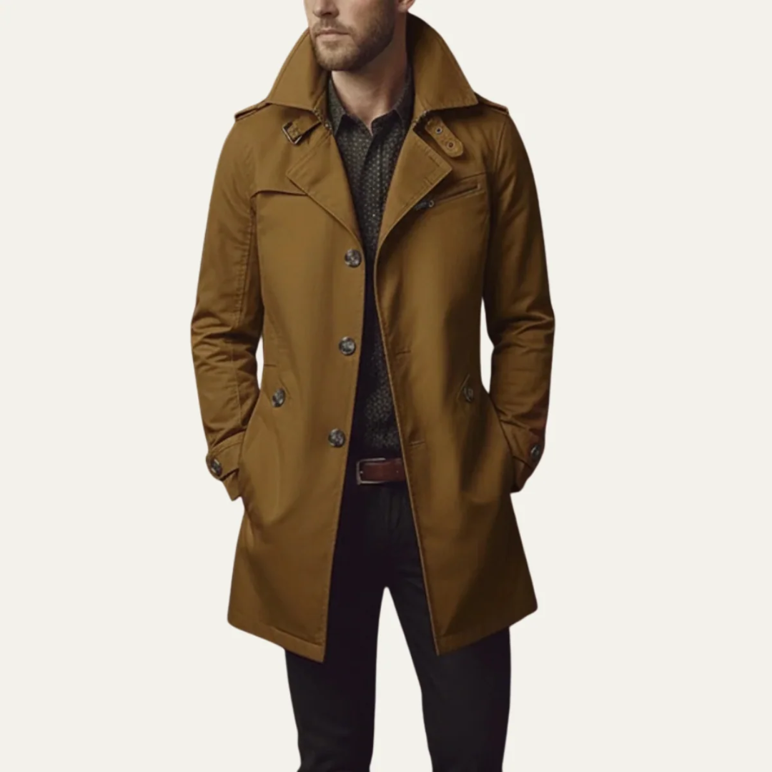Lennart | Herren Winterjacke mit Revers und Taschen