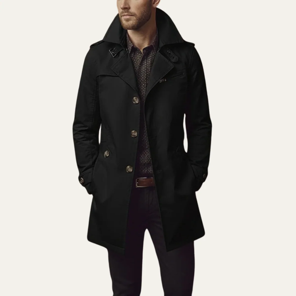 Lennart | Herren Winterjacke mit Revers und Taschen
