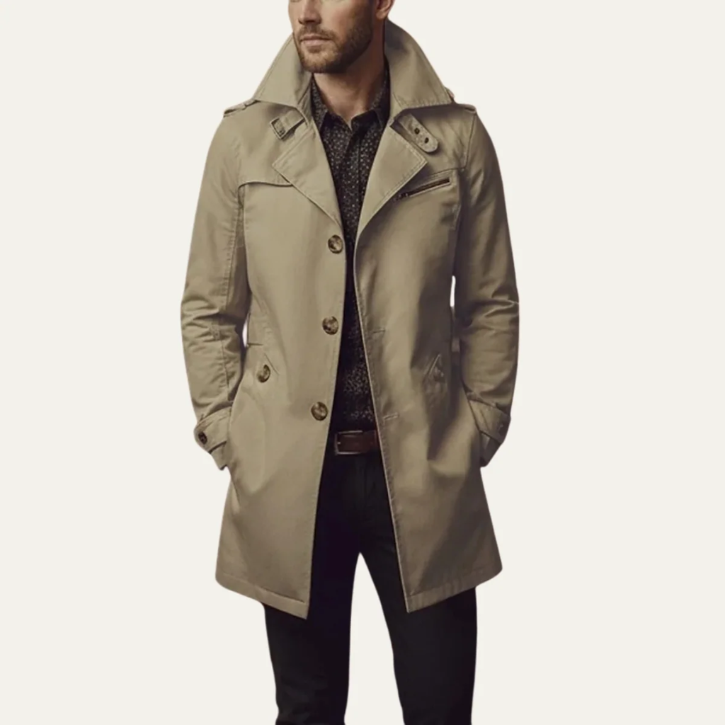 Lennart | Herren Winterjacke mit Revers und Taschen