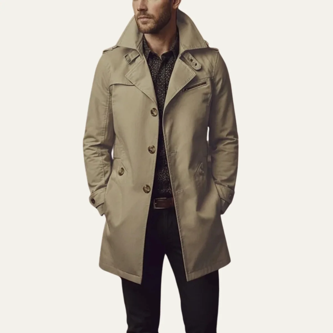 Lennart | Herren Winterjacke mit Revers und Taschen