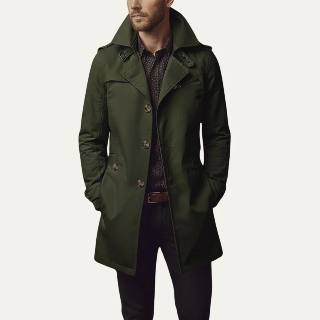 Lennart | Herren Winterjacke mit Revers und Taschen