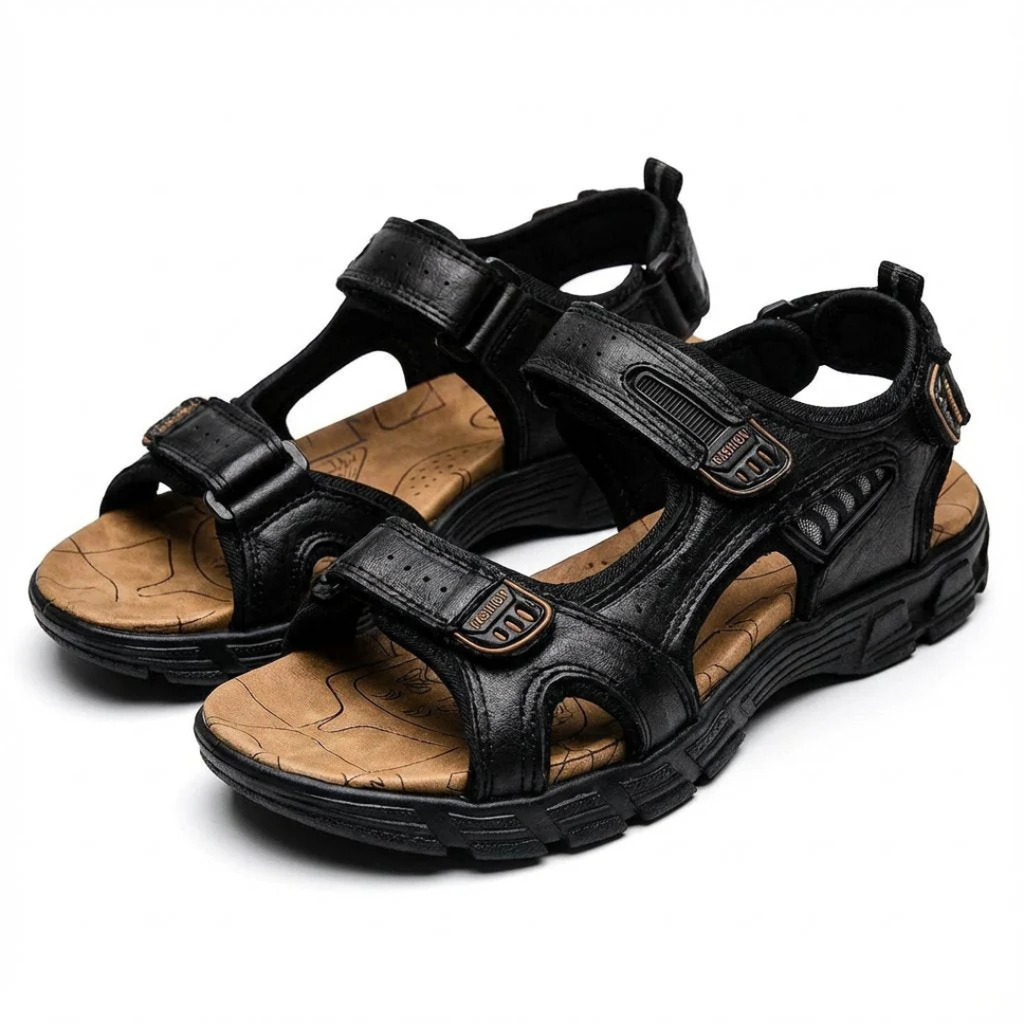 Leon | Herren Orthopädische Sandalen mit Klettverschluss