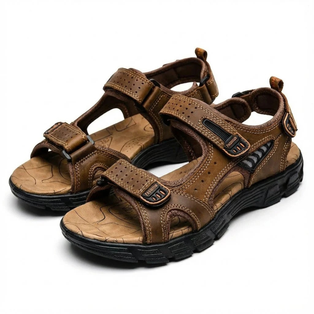 Leon | Herren Orthopädische Sandalen mit Klettverschluss