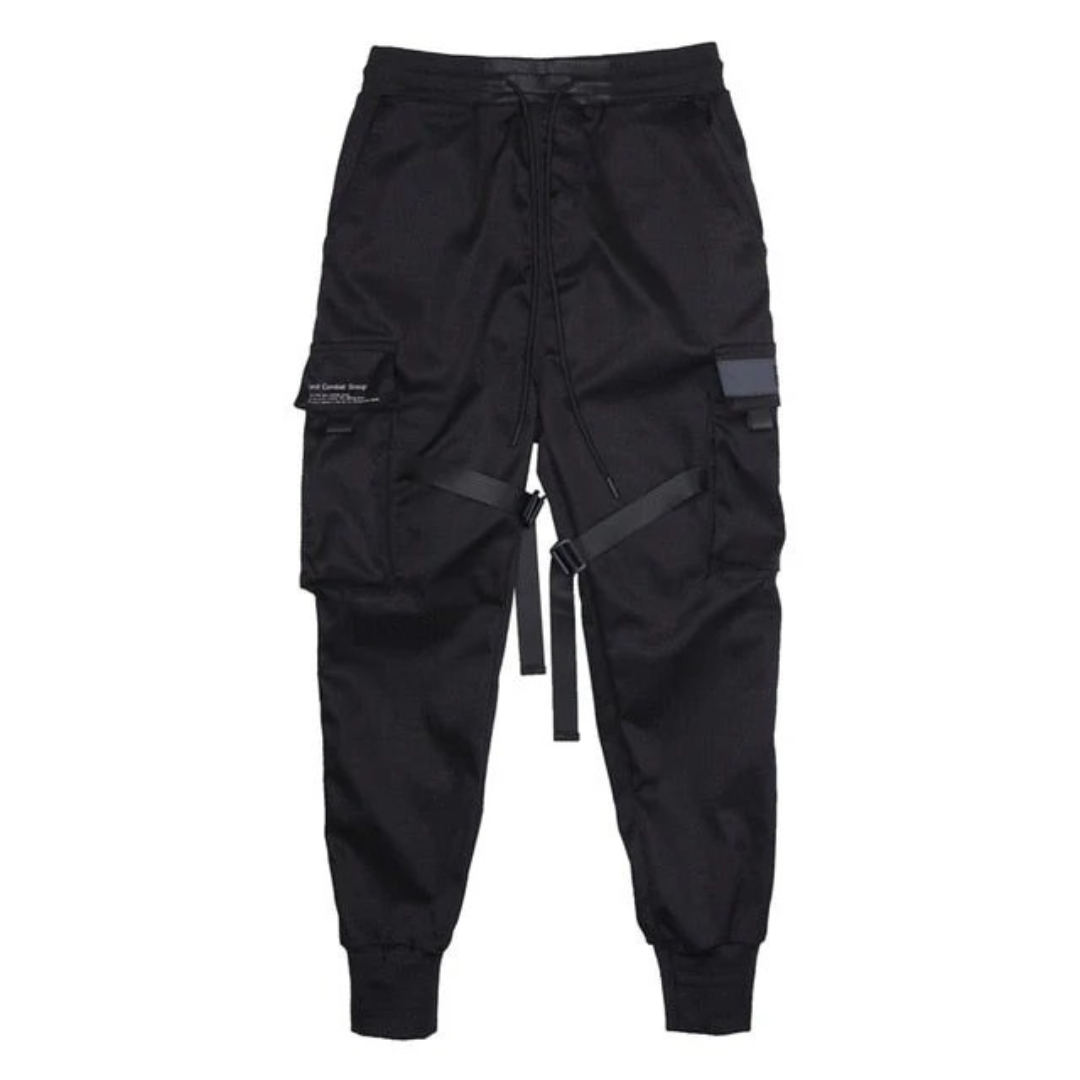 Leon | Herren Schwarze Freizeit Cargohose