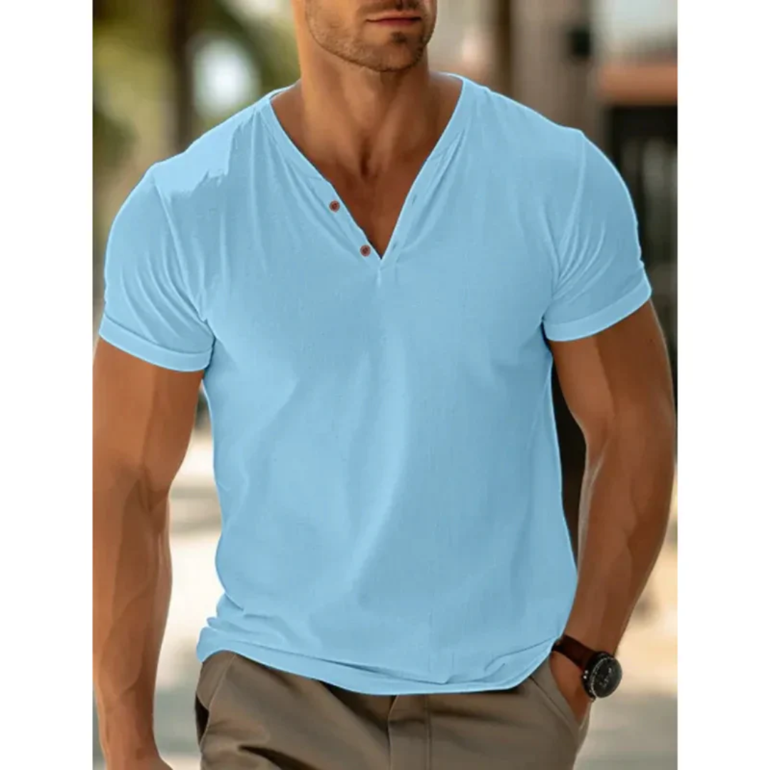Leonhard | Herren T Shirt V-Ausschnitt Stil