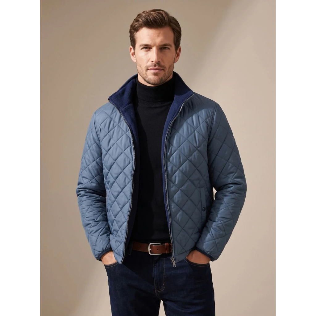 Leonhard | Herren Winterjacke mit Fleece und Stehkragen
