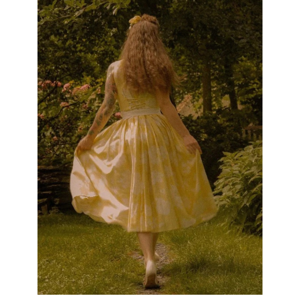 Leonie | Damen Florale Sommer Midikleid