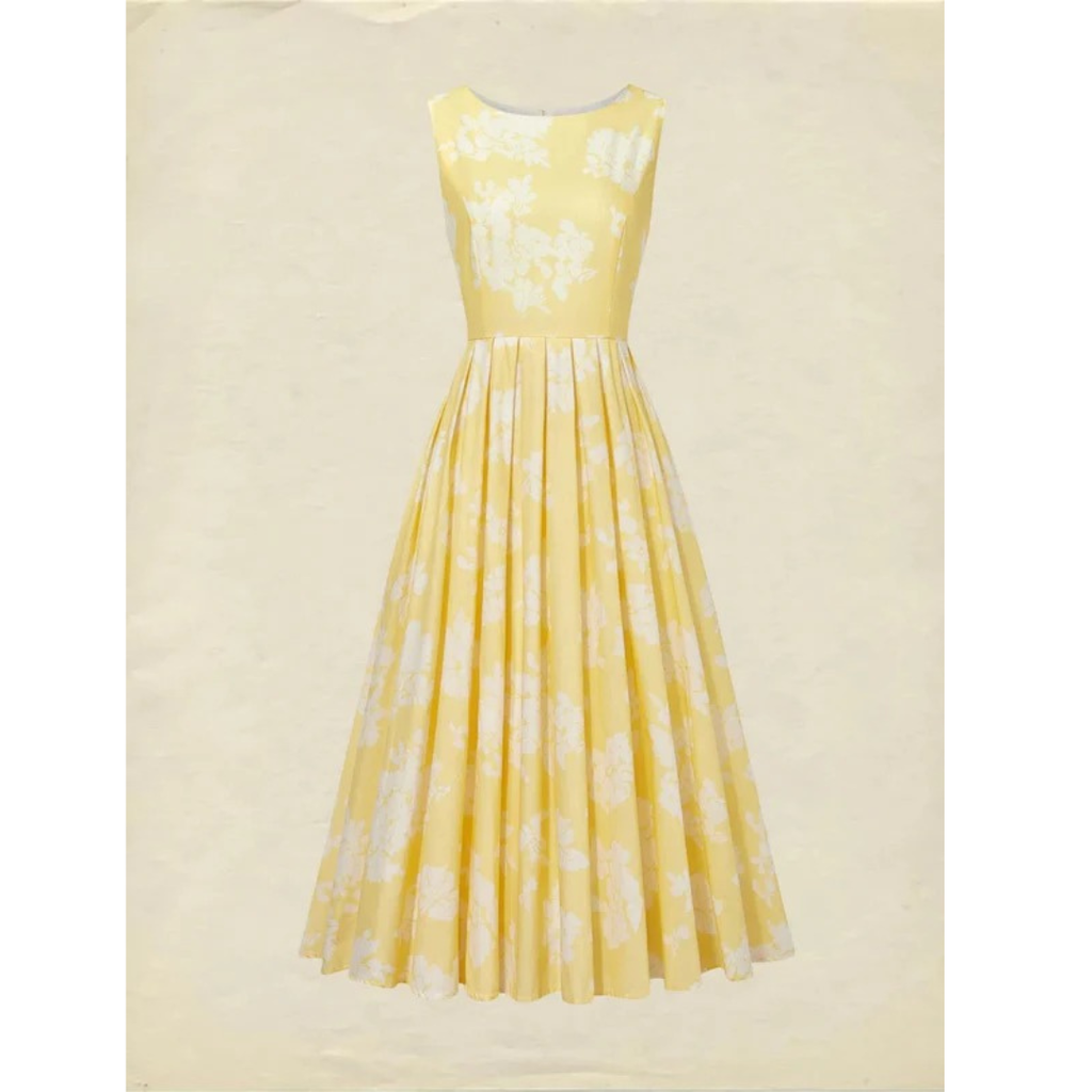 Leonie | Damen Florale Sommer Midikleid