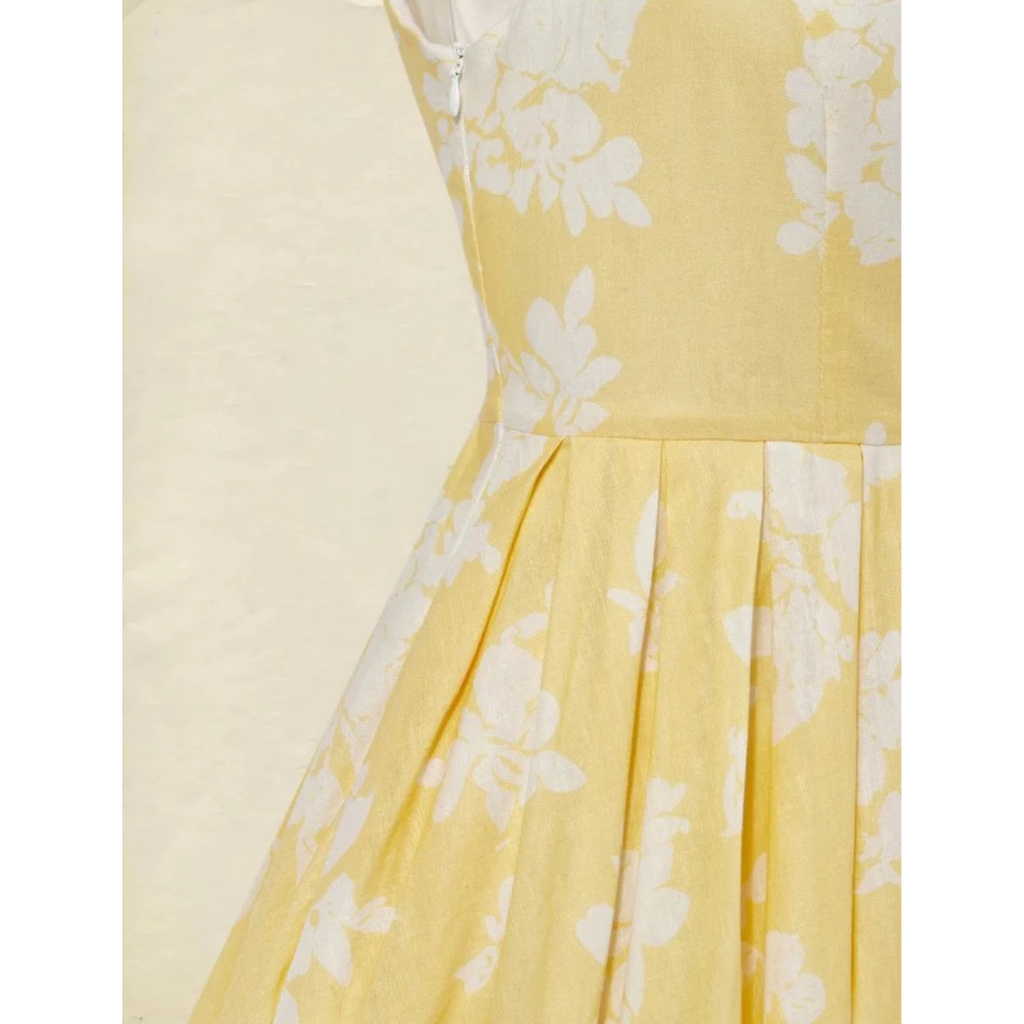 Leonie | Damen Florale Sommer Midikleid