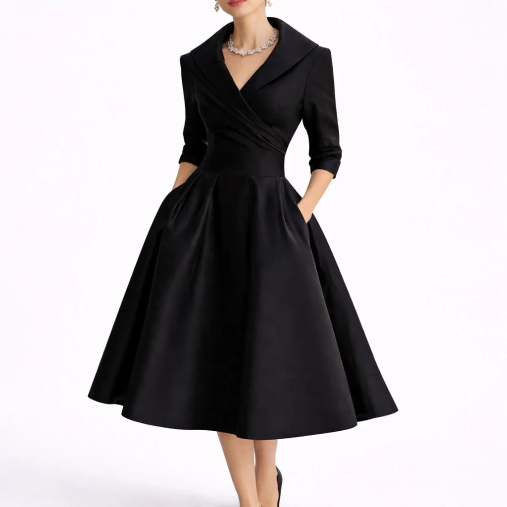 Leonie | Damen Herbst Midikleid für altag