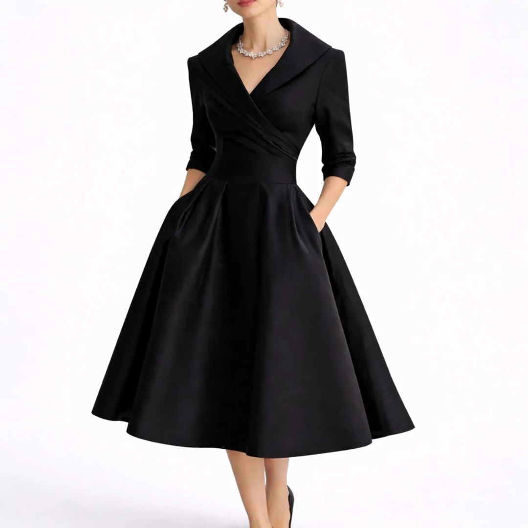 Leonie | Damen Herbst Midikleid für altag
