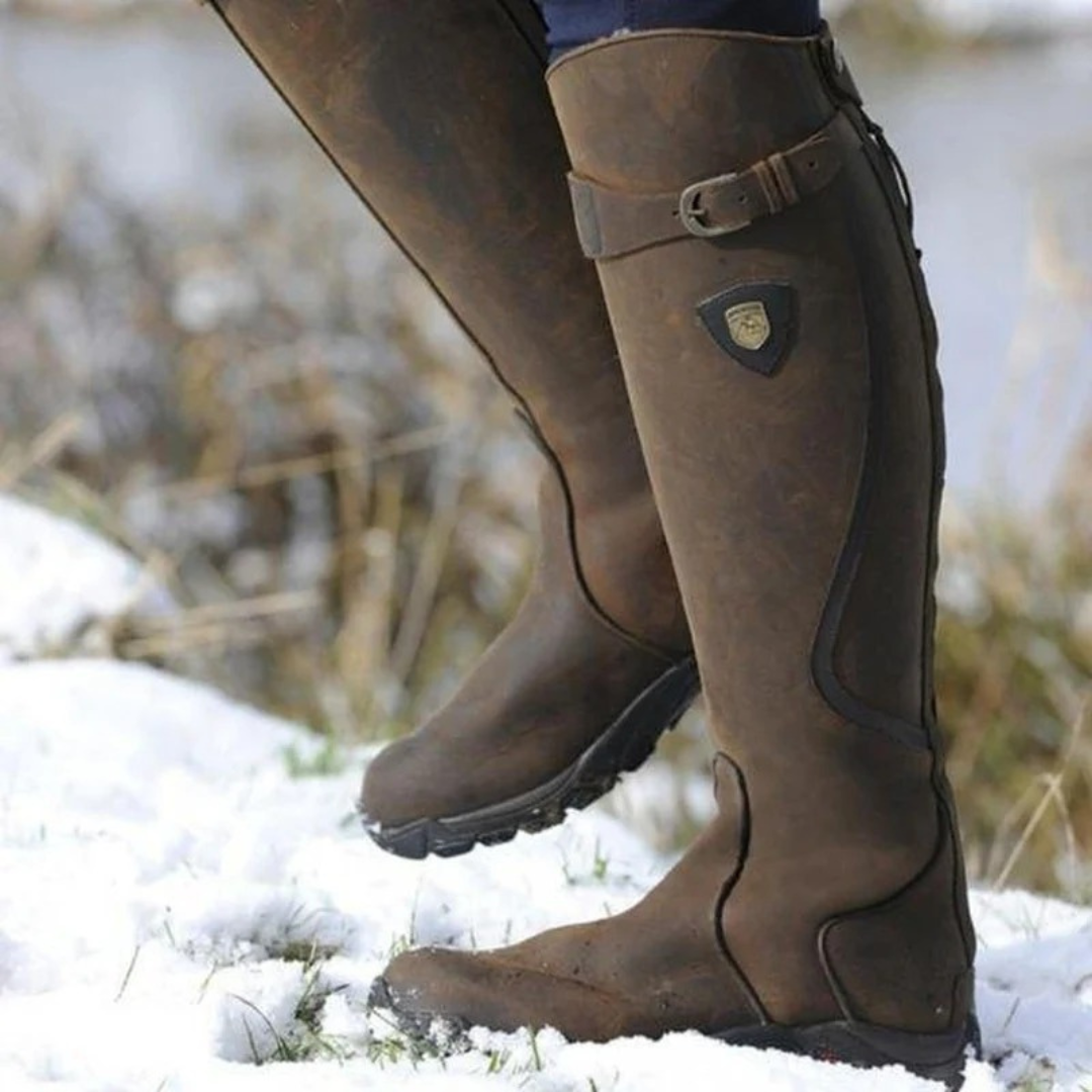 Leonie | Damen Orthopädische Warme Leder Winterstiefel