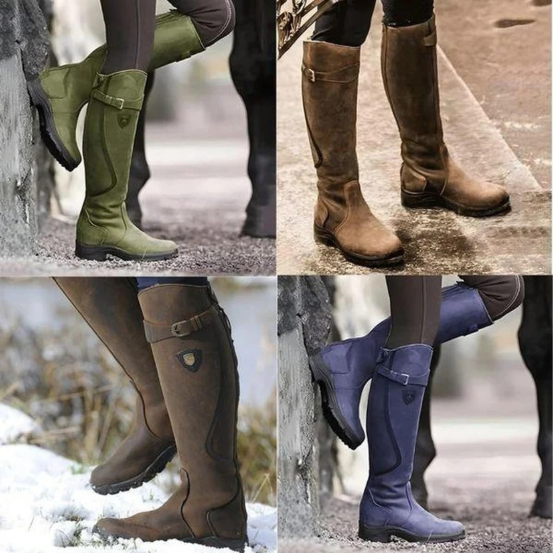 Leonie | Damen Orthopädische Warme Leder Winterstiefel
