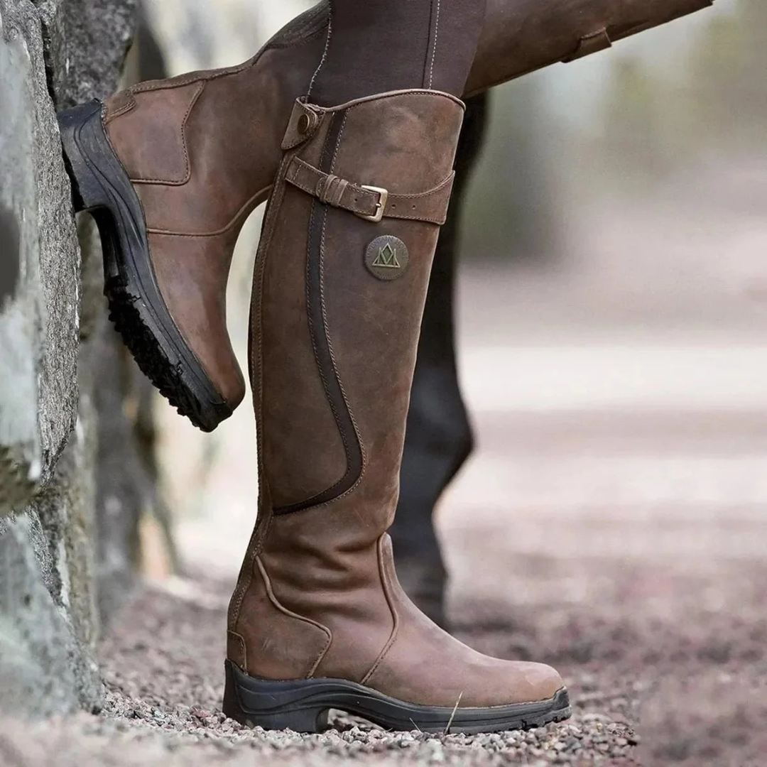 Leonie | Damen Orthopädische Warme Leder Winterstiefel