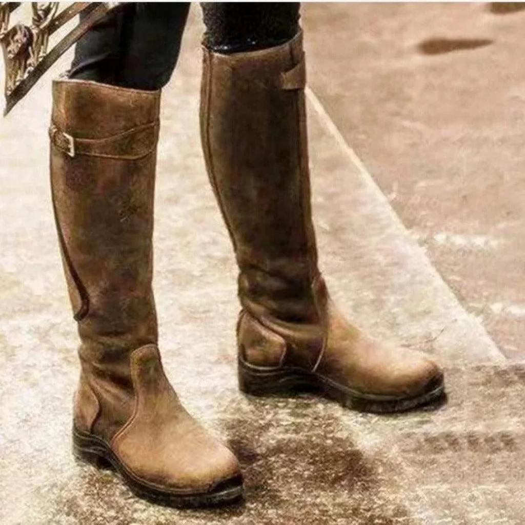 Leonie | Damen Orthopädische Warme Leder Winterstiefel