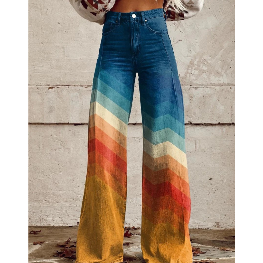 Lia | Damen High Waist Wide Leg Jeans