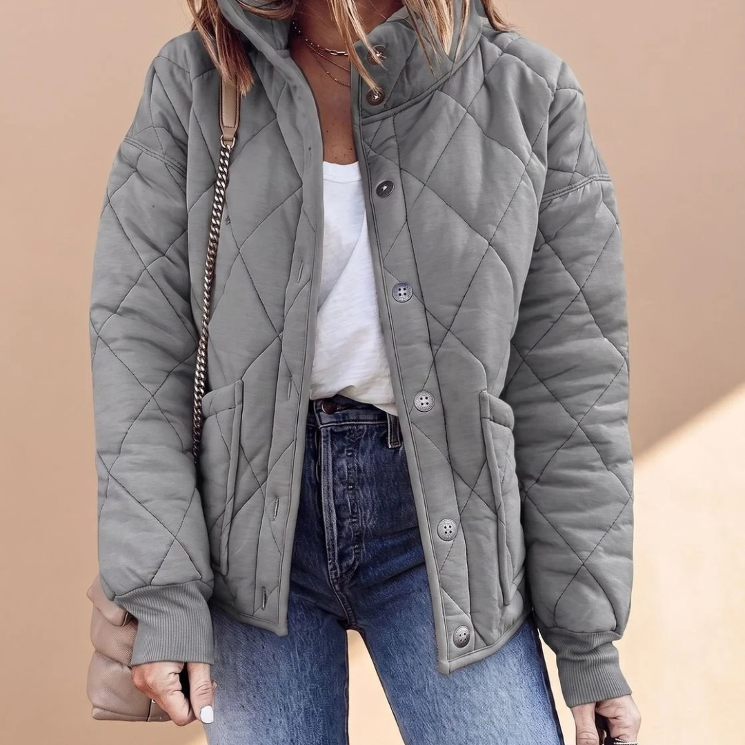 Liane | Damen Jacke mit Stehkragen und Langarm
