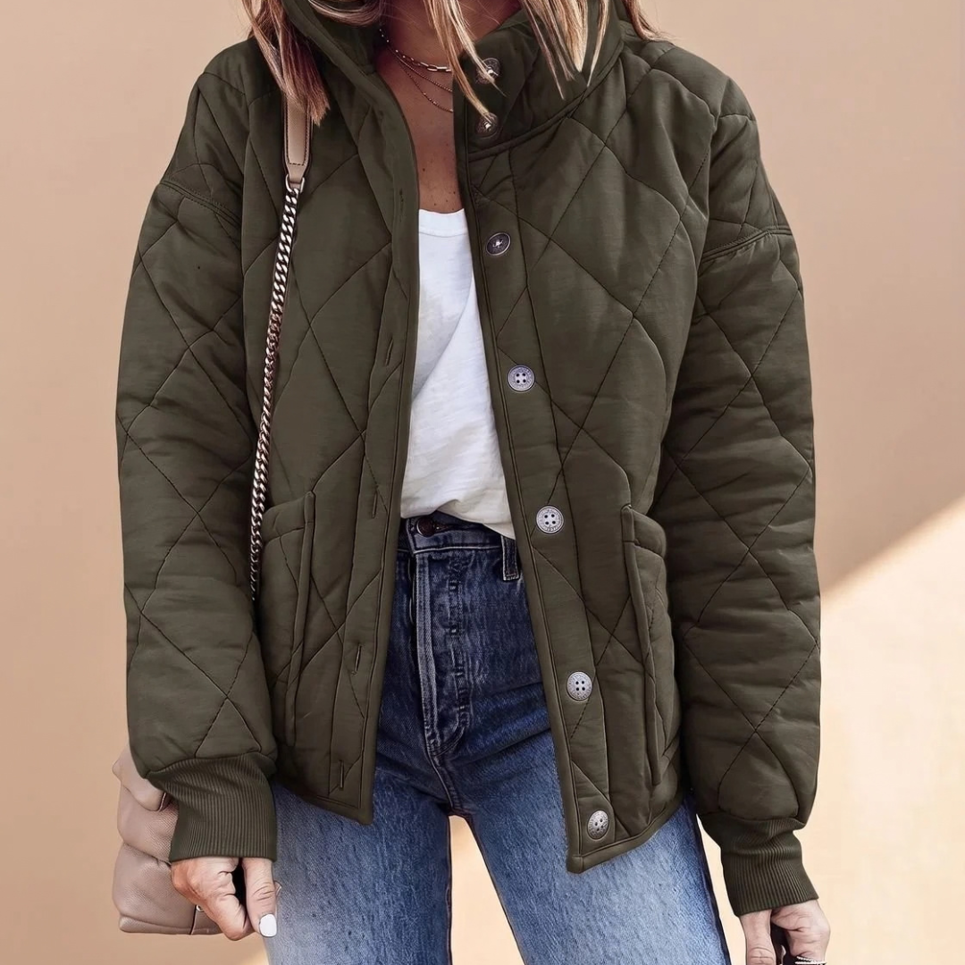 Liane | Damen Jacke mit Stehkragen und Langarm