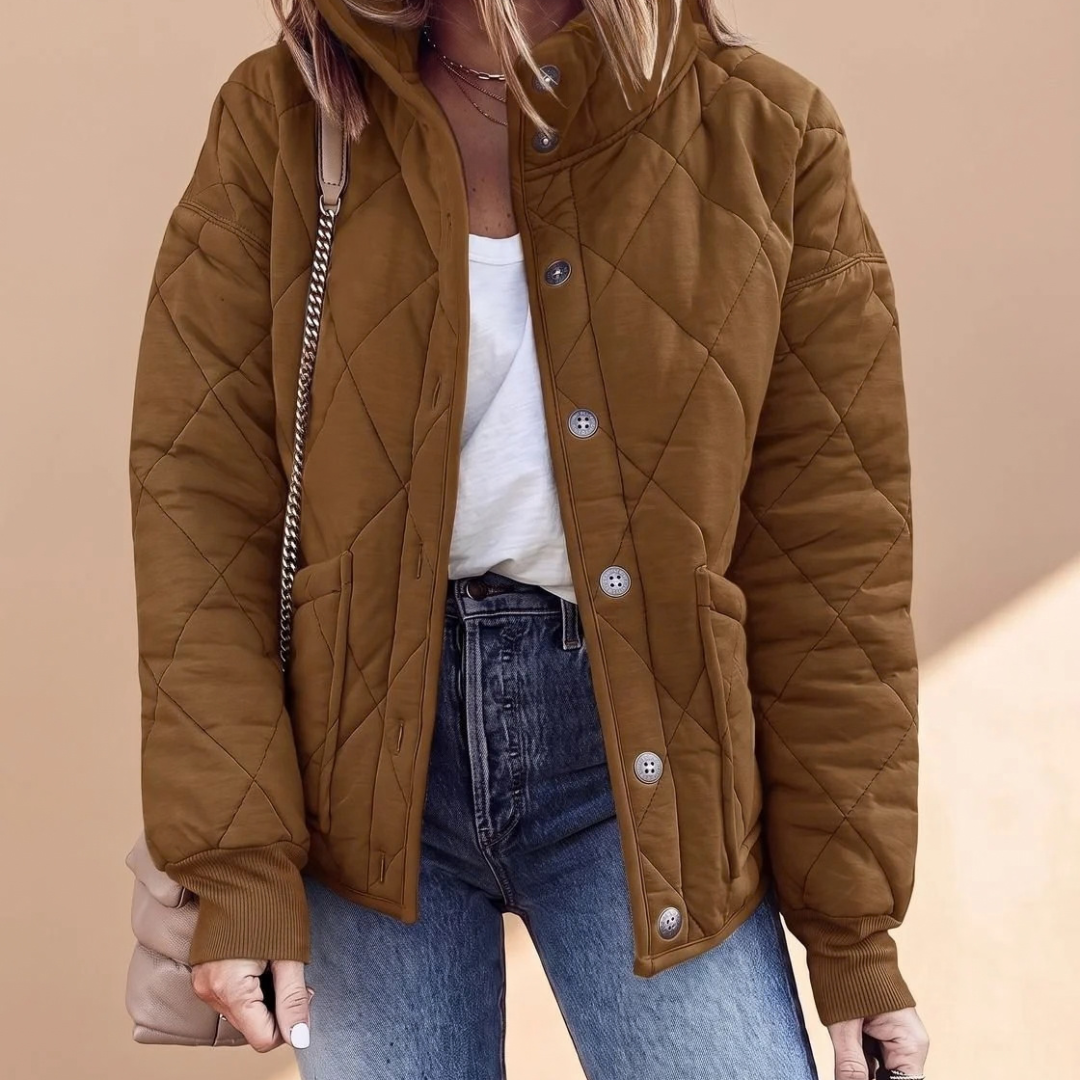 Liane | Damen Jacke mit Stehkragen und Langarm