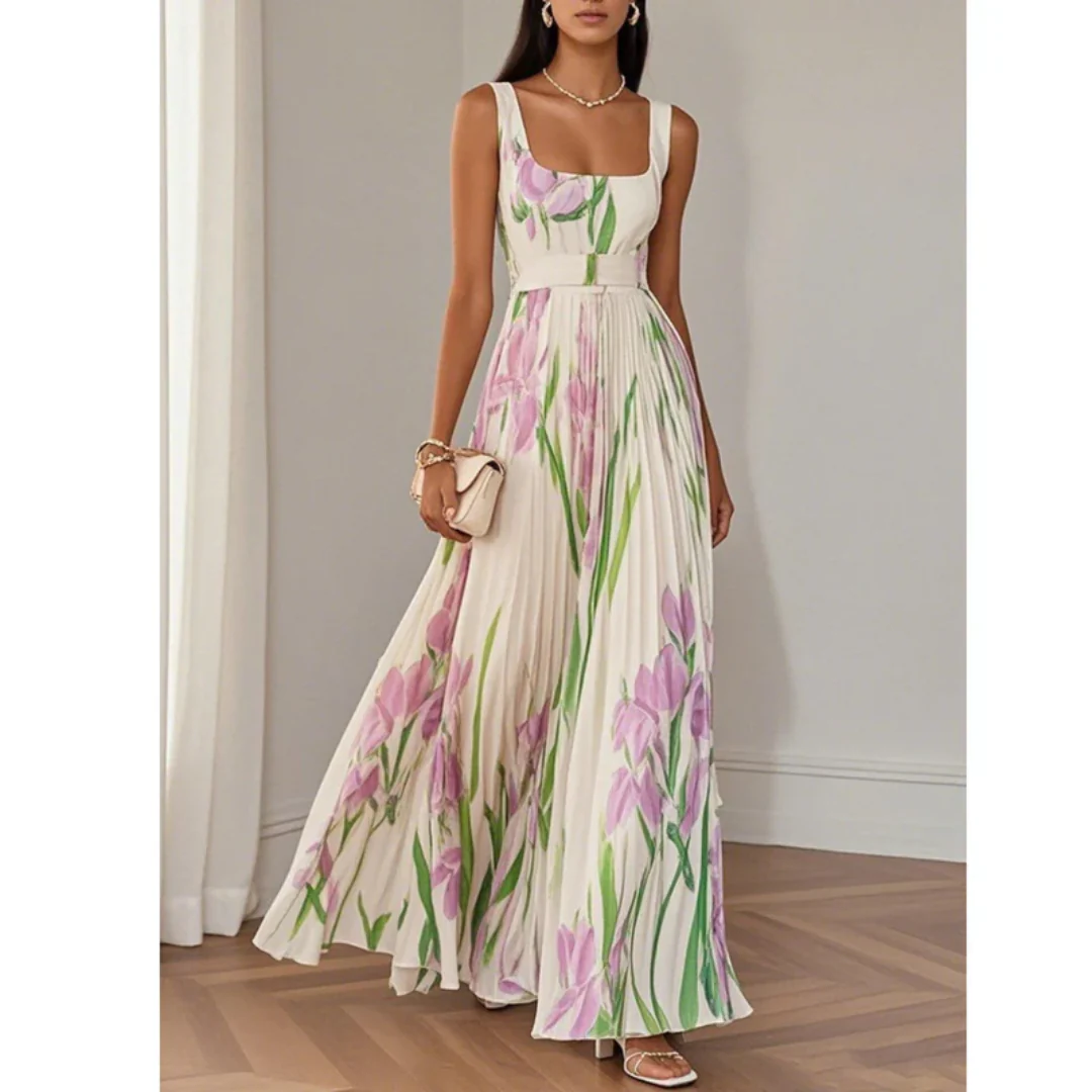Liese | Damen Fließendes Sommerkleid Maxi Boho