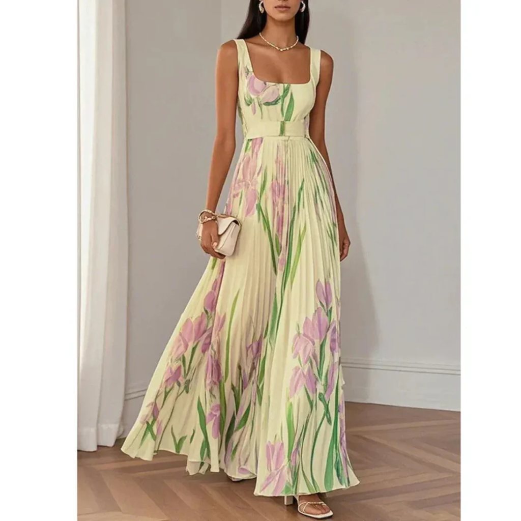 Liese | Damen Fließendes Sommerkleid Maxi Boho