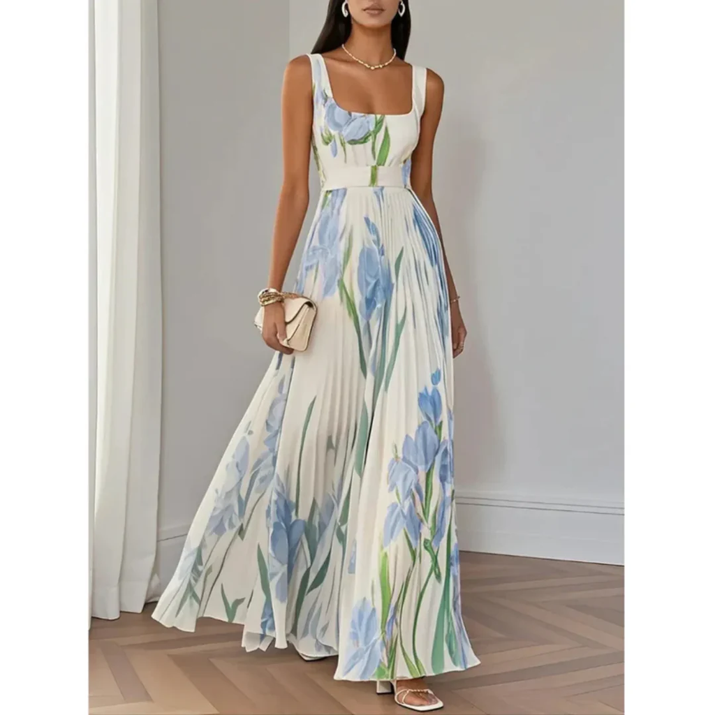 Liese | Damen Fließendes Sommerkleid Maxi Boho