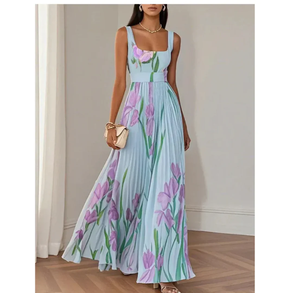 Liese | Damen Fließendes Sommerkleid Maxi Boho