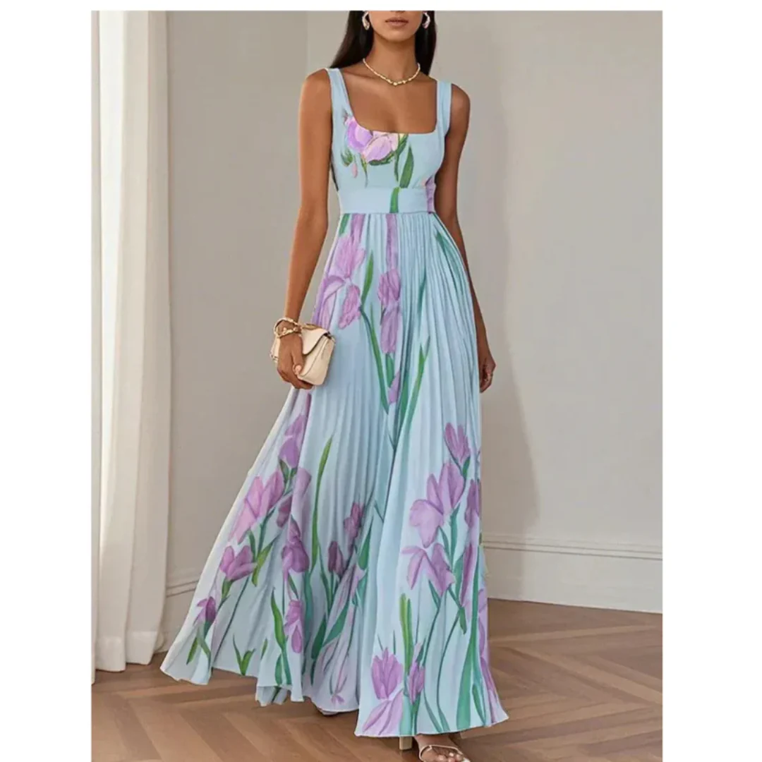 Liese | Damen Fließendes Sommerkleid Maxi Boho