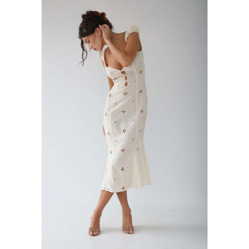 Liesel | Damen Kleid Midi Für Hochzeitsgast Im Eleganten Stil