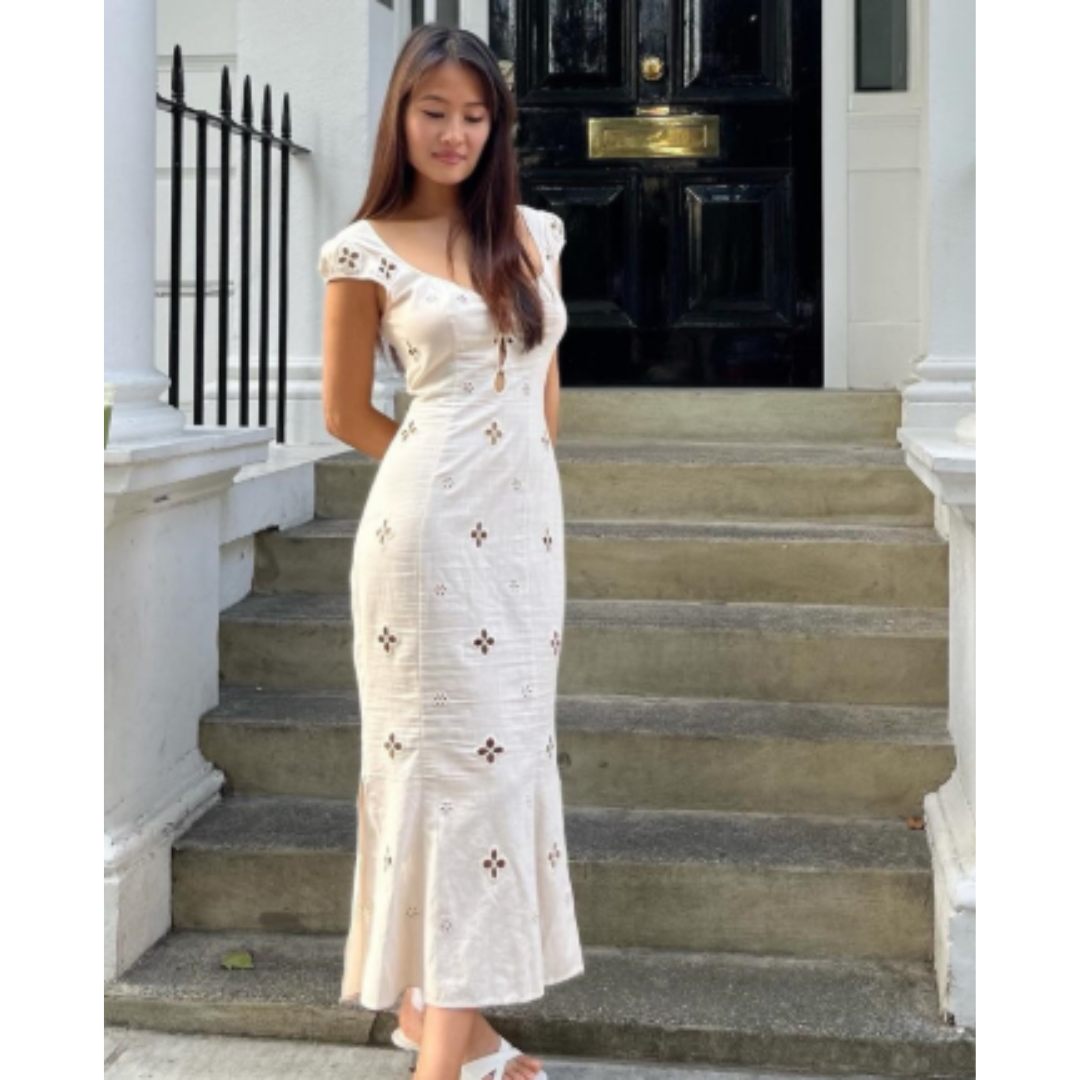 Liesel | Damen Kleid Midi Für Hochzeitsgast Im Eleganten Stil