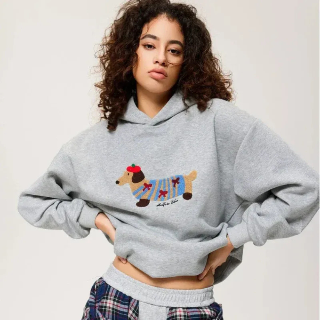 Liesel | Unisex Oversize Hoodie mit Stickerei