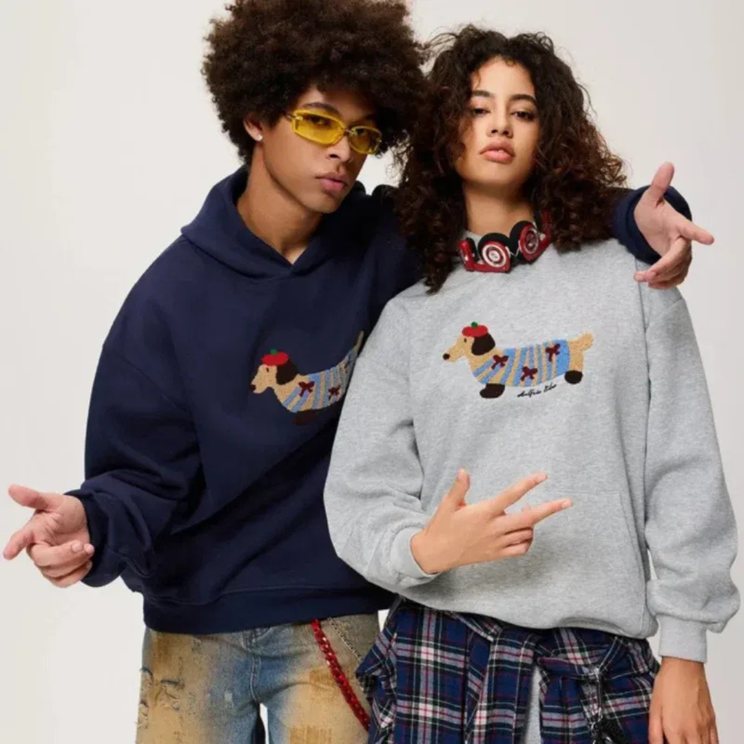 Liesel | Unisex Oversize Hoodie mit Stickerei