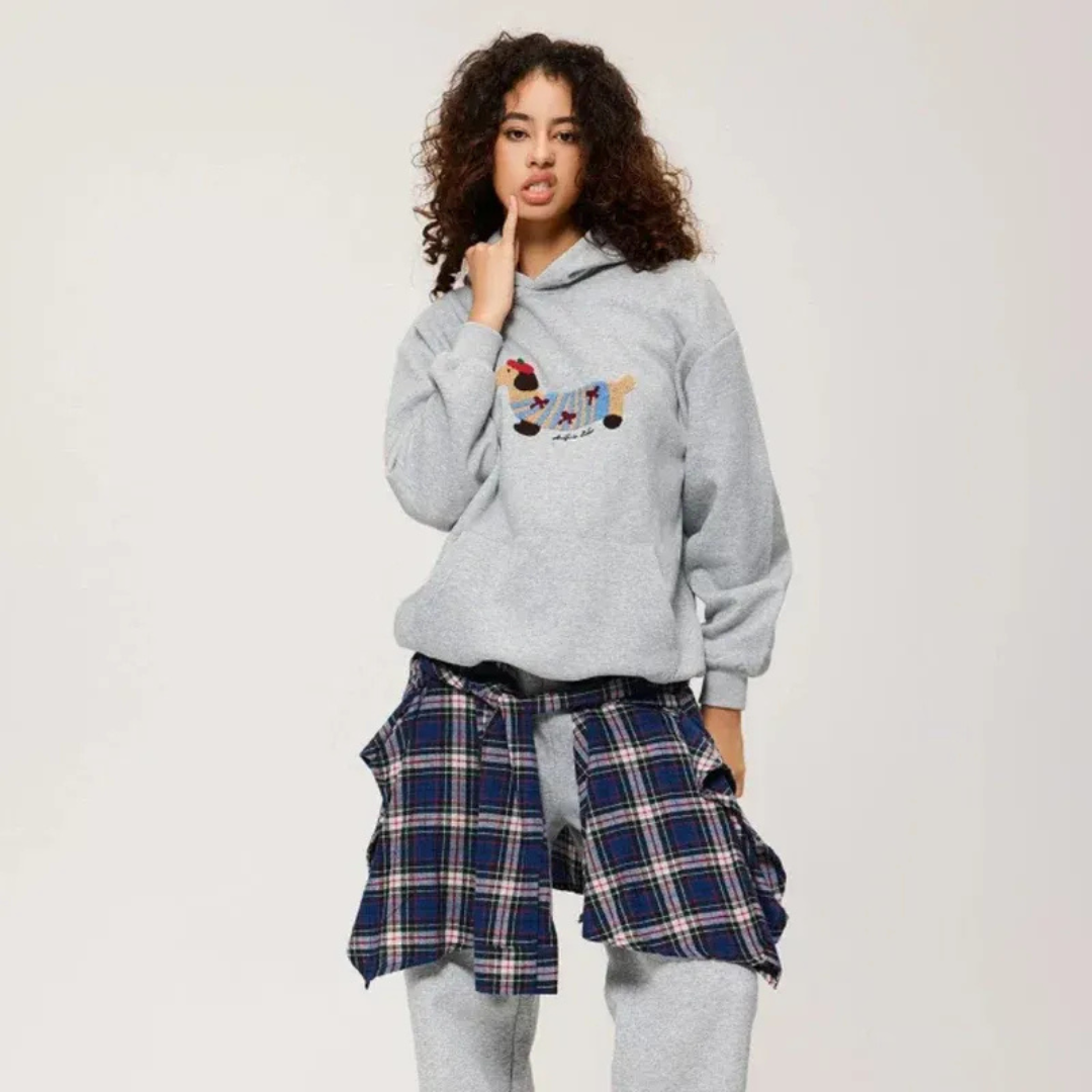 Liesel | Unisex Oversize Hoodie mit Stickerei