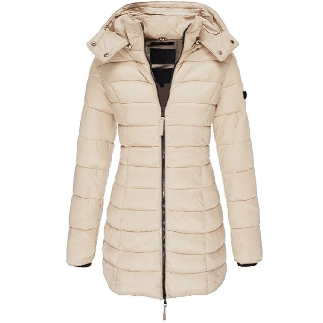 Lieselotte | Damen Warme Winterjacke mit Kapuze