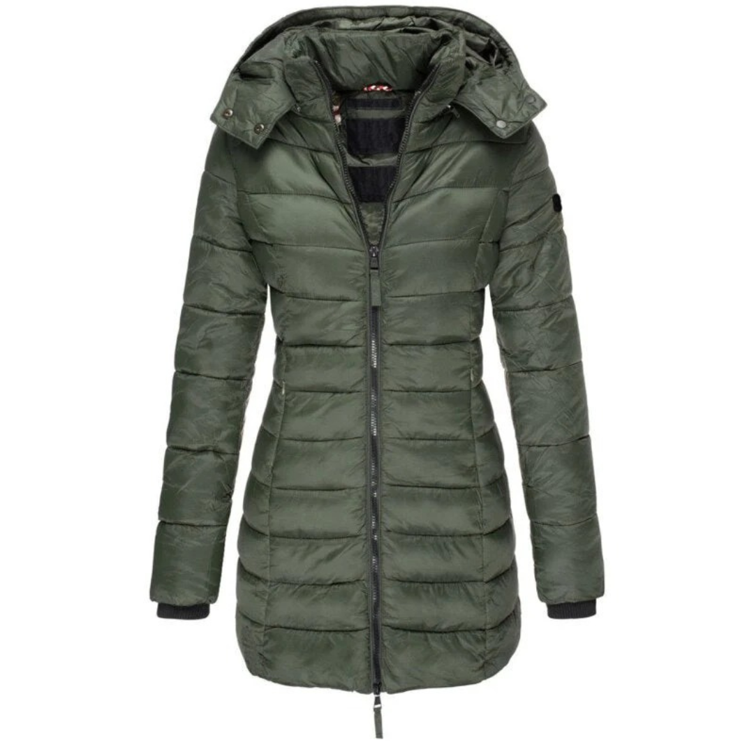 Lieselotte | Damen Warme Winterjacke mit Kapuze