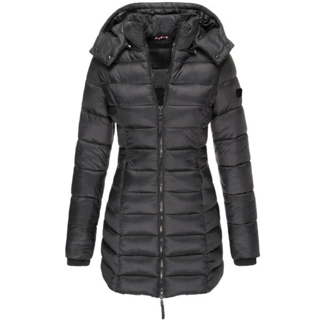 Lieselotte | Damen Warme Winterjacke mit Kapuze