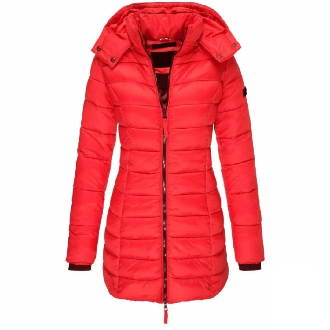 Lieselotte | Damen Warme Winterjacke mit Kapuze