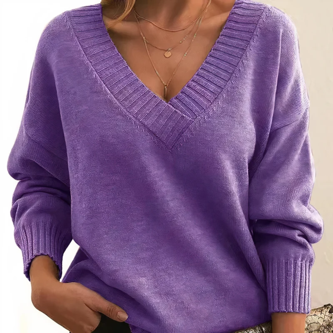 Lina | Damen Komfortable Kaschmir Pullover