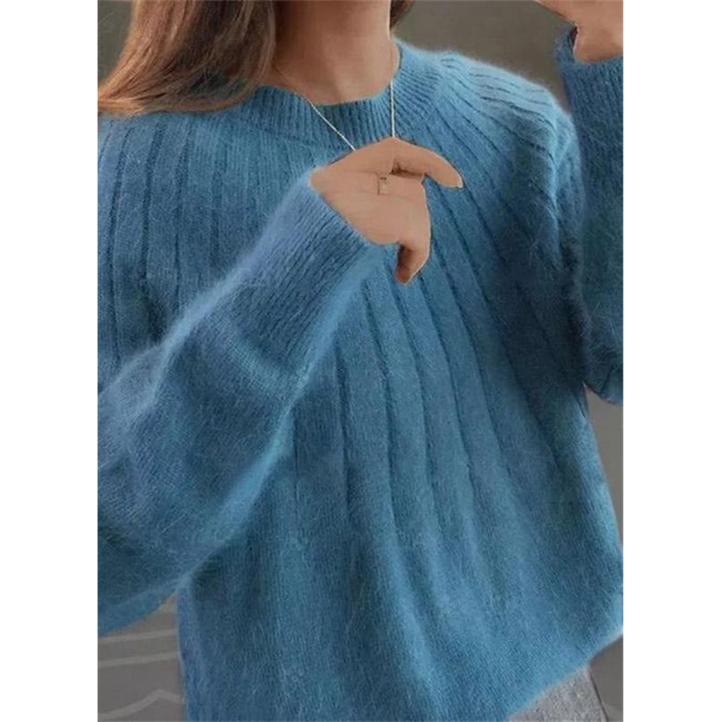 Lina | Damen Komfortable Kaschmir Strick Pullover