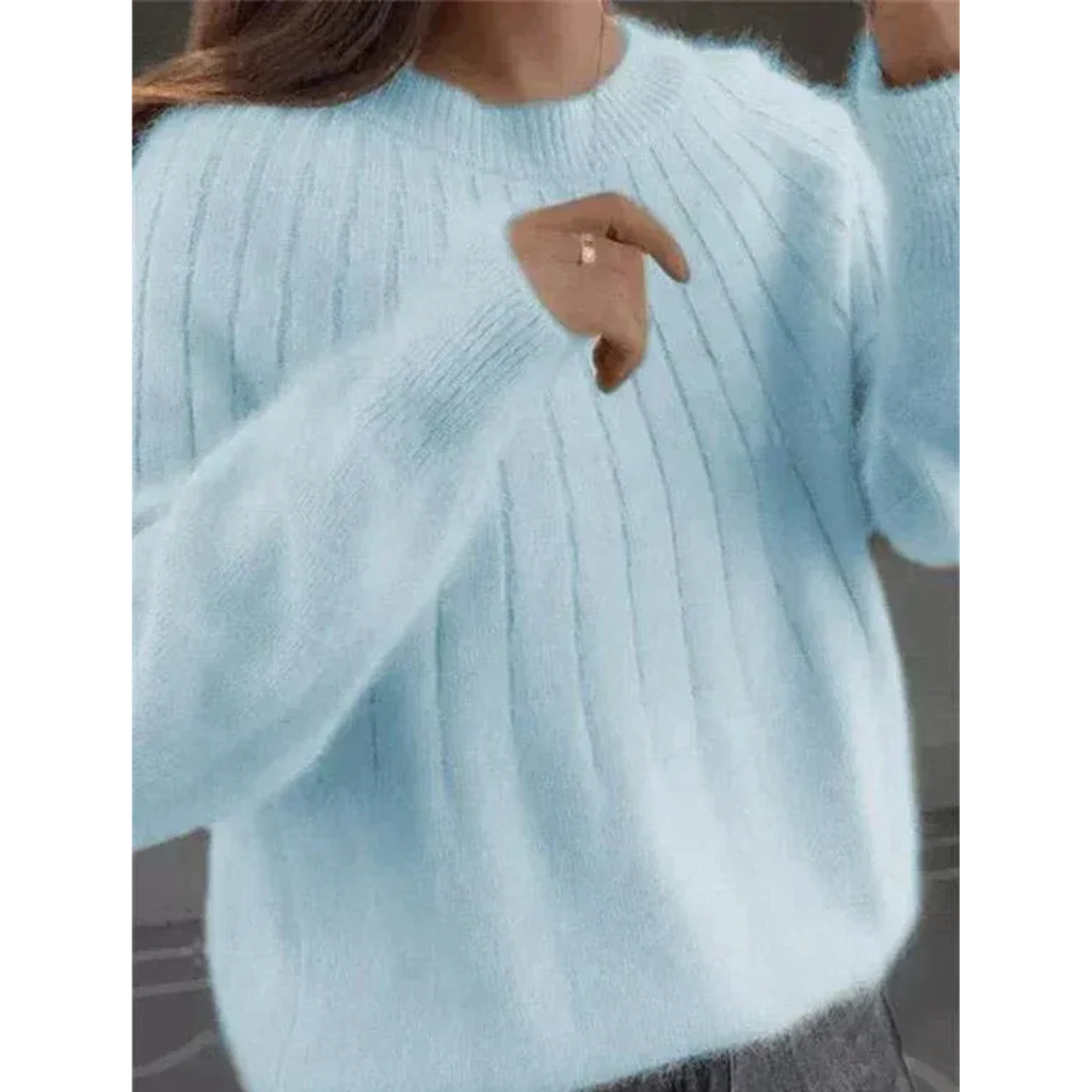 Lina | Damen Komfortable Kaschmir Strick Pullover