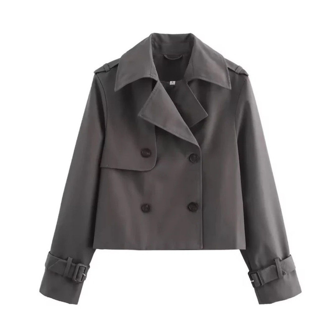 Lina | Damen Kurzer Klassischer Trench Coat