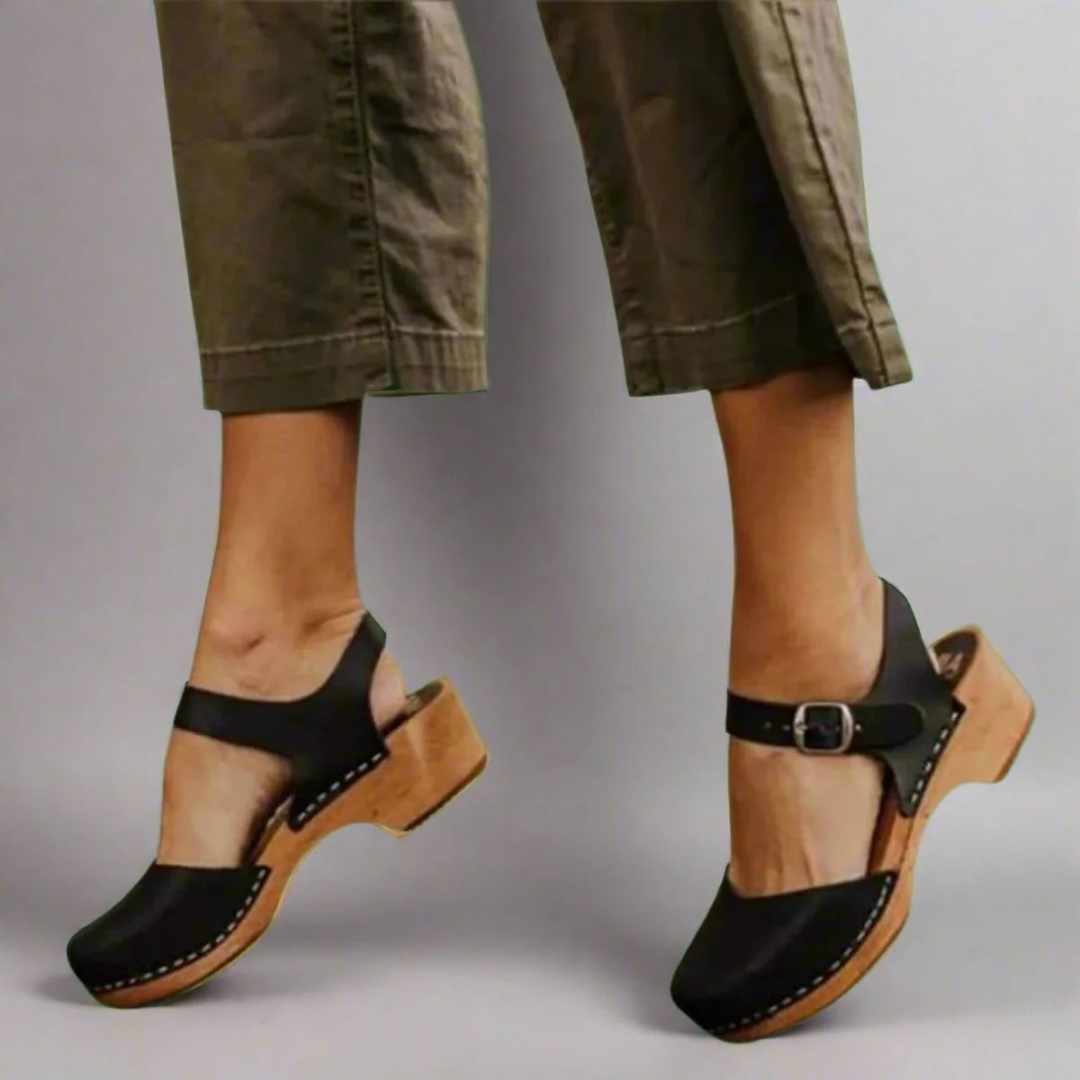Lina | Damen Orthopädische Plateau Sandalen Mit Riemchen