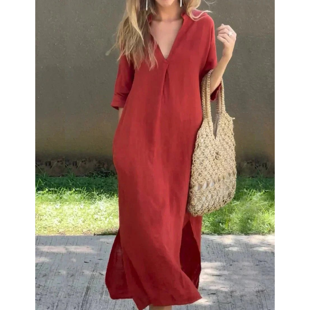 Lina | Damen Stilvolles Sommer Maxikleid