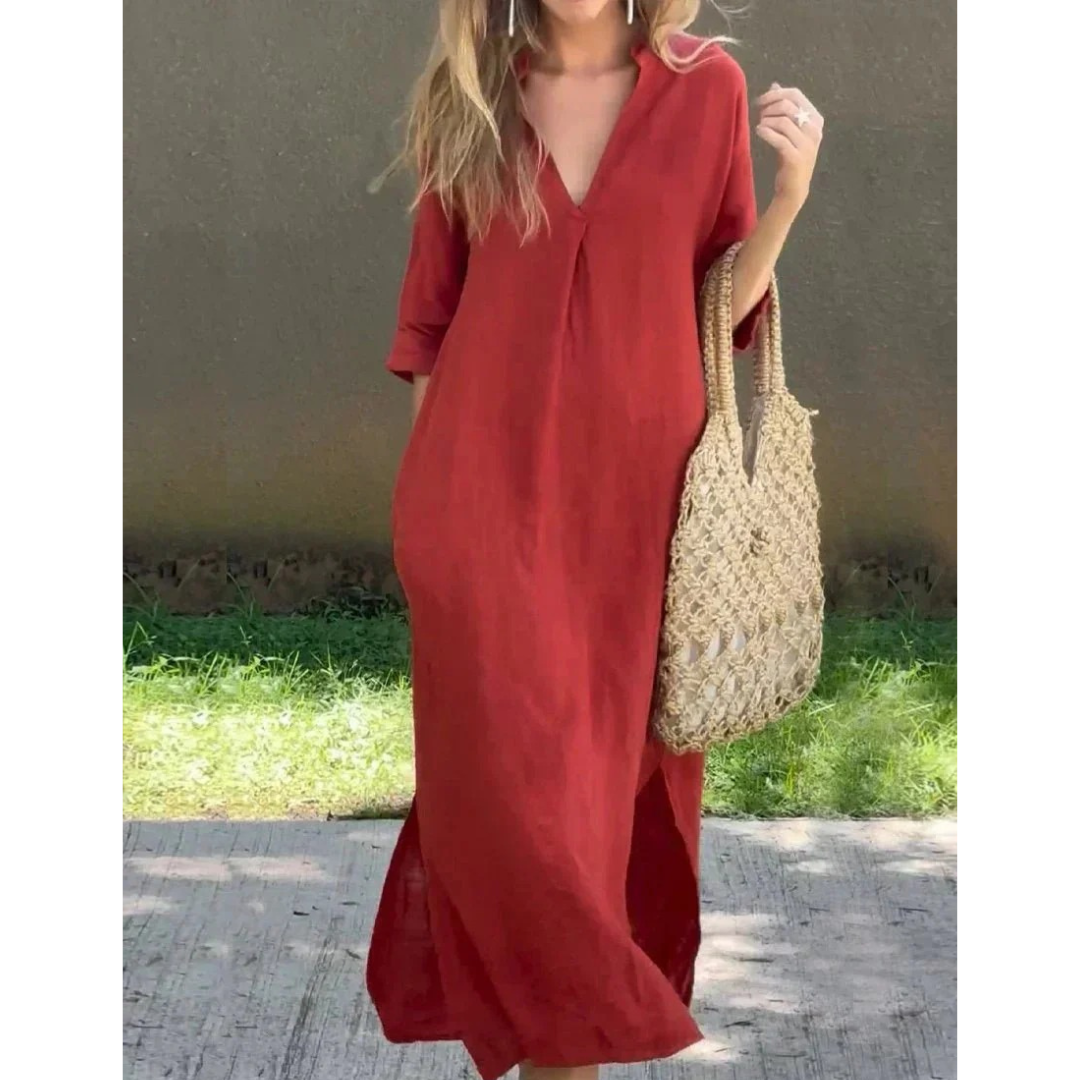 Lina | Damen Stilvolles Sommer Maxikleid