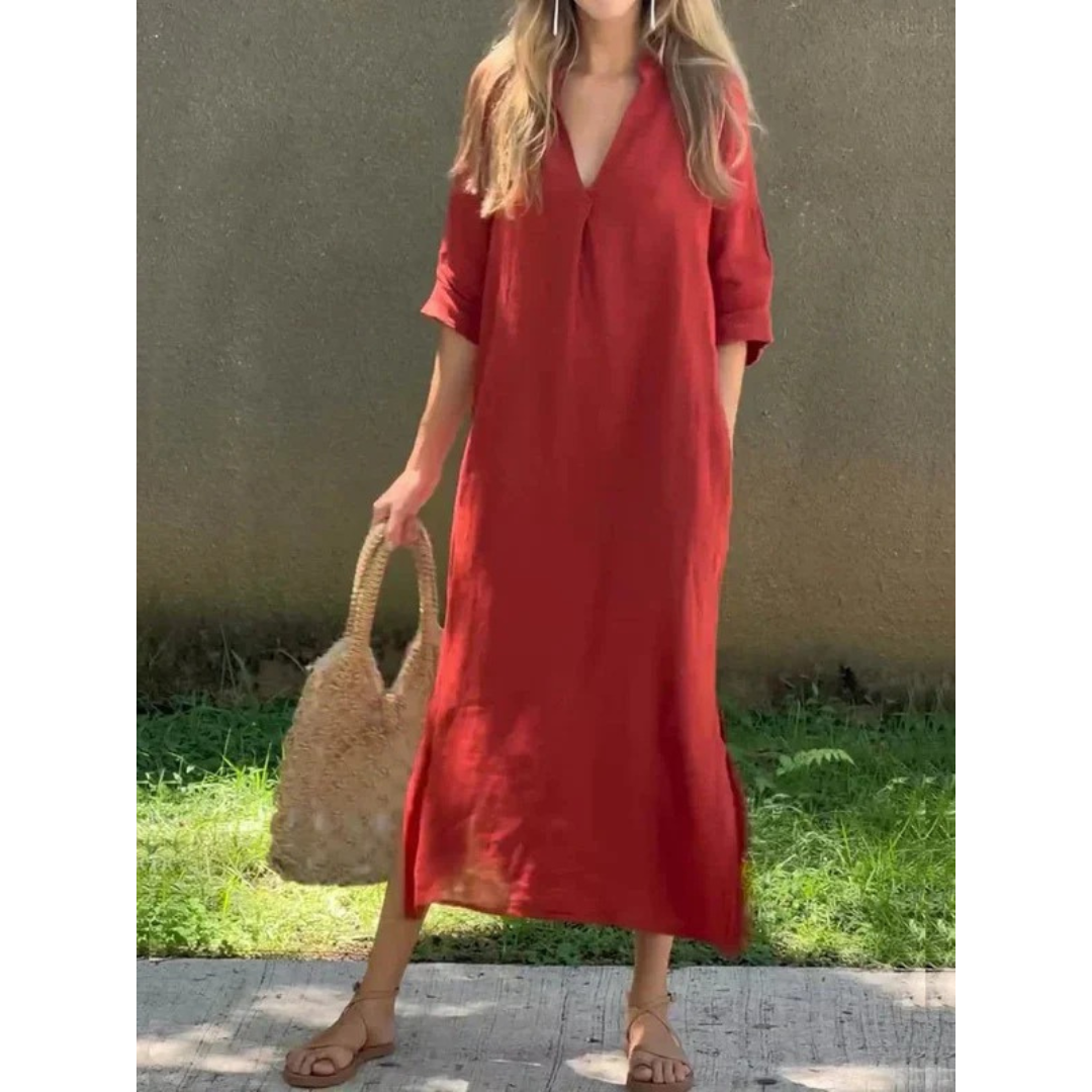 Lina | Damen Stilvolles Sommer Maxikleid
